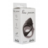 Черное эрекционное виброкольцо Pure Passion Sunset - Lola Games - в Саранске купить с доставкой
