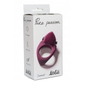 Бордовое эрекционное виброкольцо Pure Passion Sunset - Lola Games - в Саранске купить с доставкой