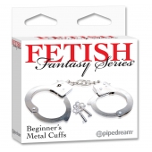 Металлические наручники Beginner s Metal Cuffs - Pipedream - купить с доставкой в Саранске