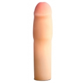 Телесная насадка-удлинитель на пенис PERFORMANCE 1.5INCH COCK XTENDER - 16 см. - Blush Novelties - в Саранске купить с доставкой