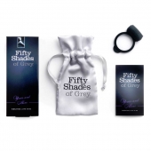 Темно-серое эрекционное кольцо Vibrating Love Ring с вибрацией - Fifty Shades of Grey - в Саранске купить с доставкой