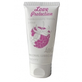 Лубрикант на водной основе с ароматом малины Love Protection Raspberry - 50 мл. - Lola Games - купить с доставкой в Саранске