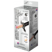 Пояс-трусики с насадкой Glamour Silver - 15,5 см. - LOVETOY (А-Полимер) - купить с доставкой в Саранске