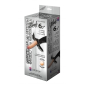 Пояс-трусики с насадкой Glamour - 17 см. - LOVETOY (А-Полимер) - купить с доставкой в Саранске