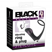 Черное эрекционное кольцо с анальной вибропробкой Vibrating Ring   Plug - Orion - в Саранске купить с доставкой