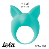 Зеленое эрекционное кольцо Kitten Kyle - Lola Games - в Саранске купить с доставкой