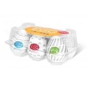 Набор из 6 мастурбаторов Tenga EGG Easy Beat с различным рельефом - Tenga - в Саранске купить с доставкой