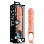 Телесный реалистичный фаллоудлинитель 9 Inch Silicone Cock Sheath Penis Extender - 22,86 см. - Blush Novelties - в Саранске купить с доставкой