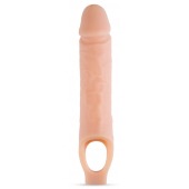 Телесный реалистичный фаллоудлинитель 10 Inch Silicone Cock Sheath Penis Extender - 25,4 см. - Blush Novelties - в Саранске купить с доставкой