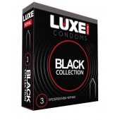 Черные презервативы LUXE Royal Black Collection - 3 шт. - Luxe - купить с доставкой в Саранске