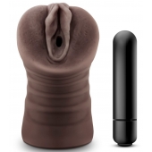Коричневый мастурбатор-вагина Hot Chocolate Brianna - Blush Novelties - в Саранске купить с доставкой