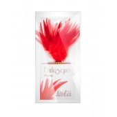 Красный перьевой тиклер Plume - 23 см. - Lola Lingerie - купить с доставкой в Саранске