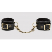 Черные наручники Bound to You Faux Leather Wrist Cuffs - Fifty Shades of Grey - купить с доставкой в Саранске