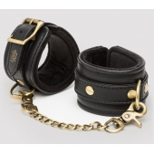 Черные наручники Bound to You Faux Leather Wrist Cuffs - Fifty Shades of Grey - купить с доставкой в Саранске
