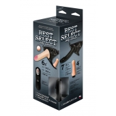 Черный женский пояс BEST SELECT с 3 насадками и вибрацией - LOVETOY (А-Полимер) - купить с доставкой в Саранске