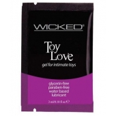 Лубрикант на водной основе для использования с игрушками WICKED Toy Love - 3 мл. - Wicked - купить с доставкой в Саранске