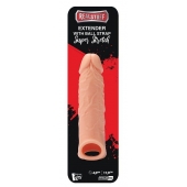 Телесная насадка EXTENDER WITH BALL STRAP 6.5 - 17 см. - Dream Toys - в Саранске купить с доставкой