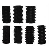 Набор из 7 черных насадок PENIS SLEEVES SET - Dream Toys - в Саранске купить с доставкой