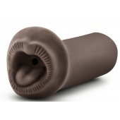 Коричневый мастурбатор-ротик Naughty Nicole - Blush Novelties - в Саранске купить с доставкой