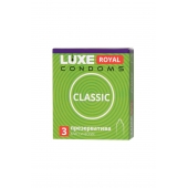 Гладкие презервативы LUXE Royal Classic - 3 шт. - Luxe - купить с доставкой в Саранске