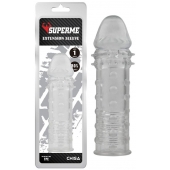 Прозрачная реалистичная насадка на пенис Extra Texture Sleeve - 16,2 см. - Chisa - в Саранске купить с доставкой