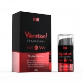Жидкий интимный гель с эффектом вибрации Vibration! Strawberry - 15 мл. - INTT - купить с доставкой в Саранске