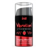 Жидкий интимный гель с эффектом вибрации Vibration! Strawberry - 15 мл. - INTT - купить с доставкой в Саранске