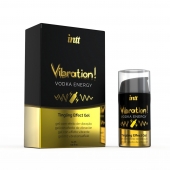 Жидкий интимный гель с эффектом вибрации Vibration! Vodka Energy - 15 мл. - INTT - купить с доставкой в Саранске