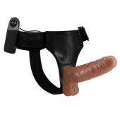 Страпон на трусиках с вибрацией Ultra Passionate Harness - 16 см. - Baile - купить с доставкой в Саранске