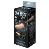 Телесный пустотелый харнесс MEN Style - 17,5 см. - LOVETOY (А-Полимер) - купить с доставкой в Саранске