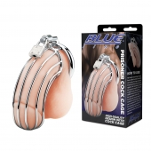 Металлическая клетка Prisoner Cock Сage с замком - BlueLine - купить с доставкой в Саранске