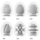 Набор из 6 мастурбаторов Tenga EGG IV с различным рельефом - Tenga - в Саранске купить с доставкой