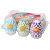 Набор из 6 мастурбаторов Tenga EGG IV с различным рельефом - Tenga - в Саранске купить с доставкой