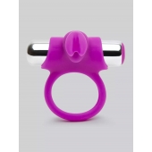 Лиловое виброкольцо с пультом ДУ Remote Control Cock Ring - Happy Rabbit - в Саранске купить с доставкой
