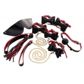 Черно-красный бондажный набор Bow-tie - ToyFa - купить с доставкой в Саранске