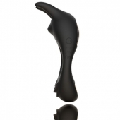 Черное эрекционное кольцо с двумя моторами Zeus Dual Vibe Cock Ring - FeelzToys - в Саранске купить с доставкой