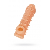 Телесная закрытая насадка с пупырышками Cock Sleeve Size M - 15,6 см. - KOKOS - в Саранске купить с доставкой