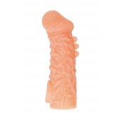 Телесная закрытая насадка с шершавой головкой Cock Sleeve Size L - 17,6 см. - KOKOS - в Саранске купить с доставкой