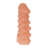 Телесная закрытая насадка с шариками Cock Sleeve Size S - 13,8 см. - KOKOS - в Саранске купить с доставкой