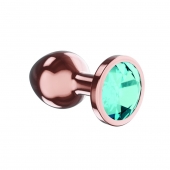 Пробка цвета розового золота с малиновым кристаллом Diamond Topaz Shine L - 8,3 см. - Lola Games - купить с доставкой в Саранске
