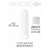 Белый фаллоудлинитель Homme Wide - 13 см. - Lola Games - в Саранске купить с доставкой