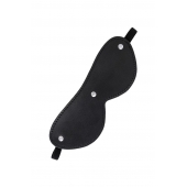 Черная кожаная маска Anonymo с мягким подкладом - ToyFa - купить с доставкой в Саранске