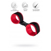 Красно-черные велюровые оковы Anonymo - ToyFa - купить с доставкой в Саранске