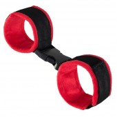 Красно-черные велюровые оковы Anonymo - ToyFa - купить с доставкой в Саранске