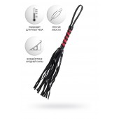 Черно-красный флоггер Anonymo - 45 см. - ToyFa - купить с доставкой в Саранске