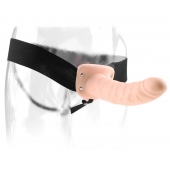 Полый страпон 8  Hollow Strap-On телесного цвета - 19 см. - Pipedream - купить с доставкой в Саранске