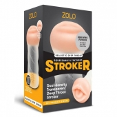Мастурбатор-ротик ZOLO DEEP THROAT - Zolo - в Саранске купить с доставкой