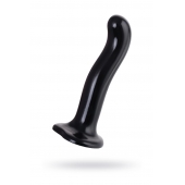 Черный стимулятор для пар P G-Spot Dildo Size L - 19 см. - Strap-on-me - в Саранске купить с доставкой