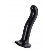 Черный стимулятор для пар P G-Spot Dildo Size L - 19 см. - Strap-on-me - в Саранске купить с доставкой