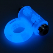 Голубое, светящееся в темноте эрекционное виброкольцо Lumino Play Vibrating Penis Ring - Lovetoy - в Саранске купить с доставкой